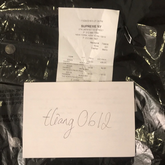 (Sold-730)Supreme TNF Jacket size Large - Picture 3 of 3